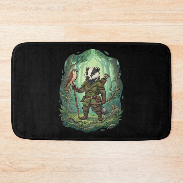 Item preview, Woodland Badger Hunter with Falcon Fantasy Archer designed and sold by k3rstman1.