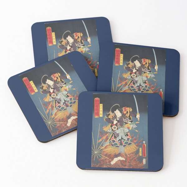 Item preview, Vintage,A contest of magic scenes by Toyokuni Utagawa,  Japanese art, woodblock, Ukiyoe, Wall art, Puzzle,  designed and sold by VintageJapan for Japanese woodblock, Ukiyoe, Retro art and more.