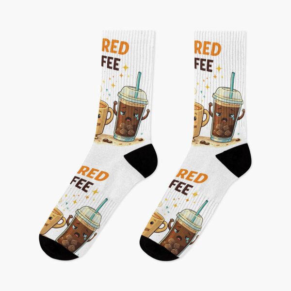 Item preview, Powered by Coffee – Funny Coffee Characters Illustration designed and sold by Memorph.