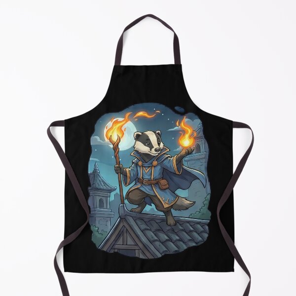Item preview, Enchanting Badger Wizard Rooftop Magic designed and sold by k3rstman1.