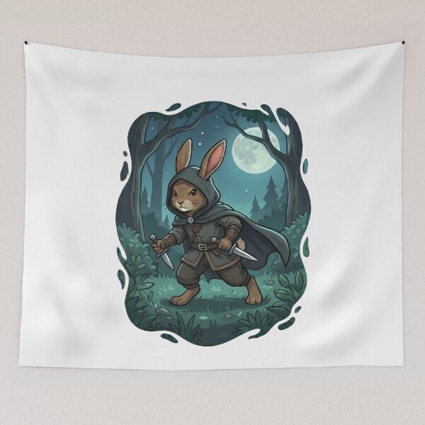 Item preview, Moonlit Forest Rabbit Assassin Rogue designed and sold by k3rstman1.