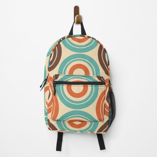 Item preview, Retro Mid-Century Modern Geometric Circles Pattern - Vintage 70s Earth Tones designed and sold by DeeLulu.