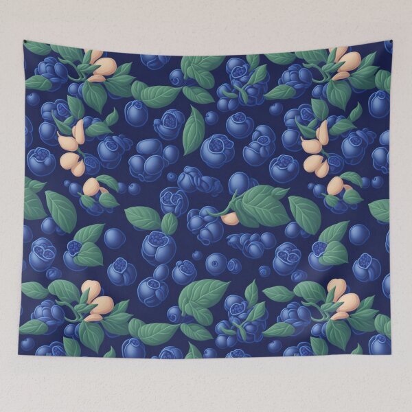 Item preview, Blueberry Seamless Pattern designed and sold by FANTASTIC-N.