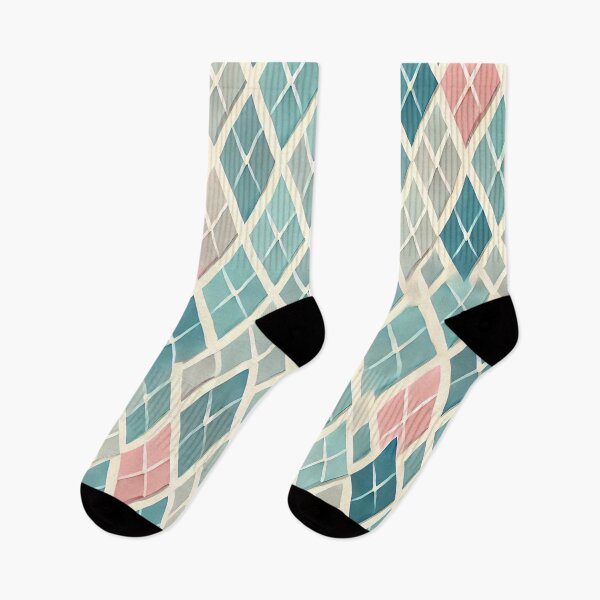 Item preview, Spring Harlequin Diamond Pattern Pastel Geometric Art Print designed and sold by PinUpPizzazz.