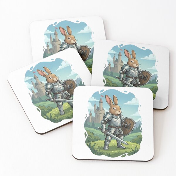 Item preview, Brave Bunny Knight Medieval Fantasy Warrior designed and sold by k3rstman1.