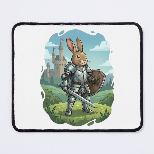 Item preview, Brave Bunny Knight Medieval Fantasy Warrior designed and sold by k3rstman1.