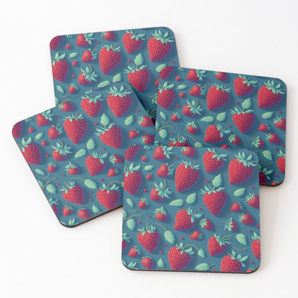 Item preview, Red Strawberry Seamless Pattern designed and sold by FANTASTIC-N.