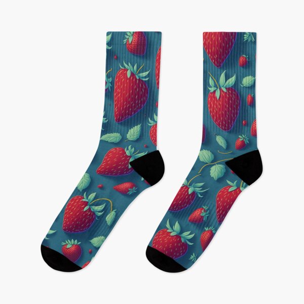 Item preview, Red Strawberry Seamless Pattern designed and sold by FANTASTIC-N.