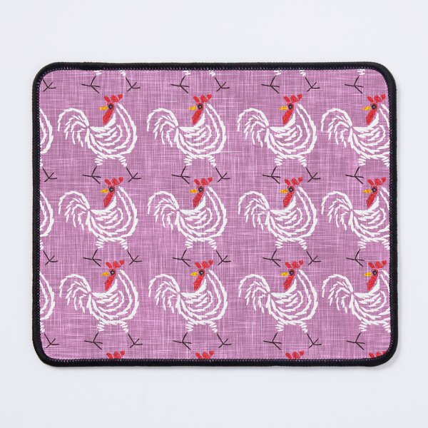 Item preview, Rustic Country Craft Chicken Rooster Pattern - Fuchsia designed and sold by LoveAlways-AEP.