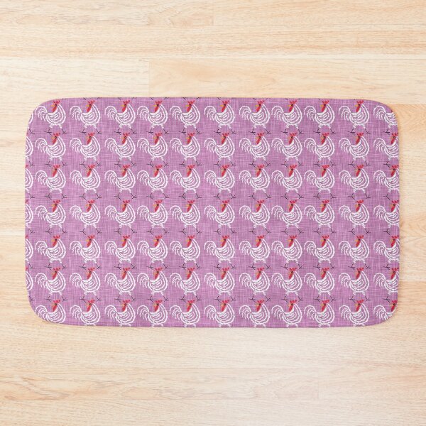 Item preview, Rustic Country Craft Chicken Rooster Pattern - Fuchsia designed and sold by LoveAlways-AEP.