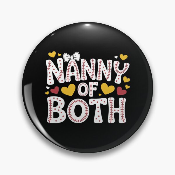 Item preview, Nanny Of Both Proud Softball Baseball Nanny Grandma designed and sold by Slwankol.