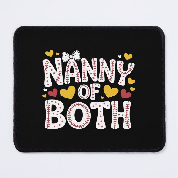 Item preview, Nanny Of Both Proud Softball Baseball Nanny Grandma designed and sold by Slwankol.