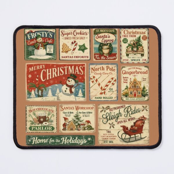 Item preview, Vintage Christmas Signs Design designed and sold by Lazy Planet.