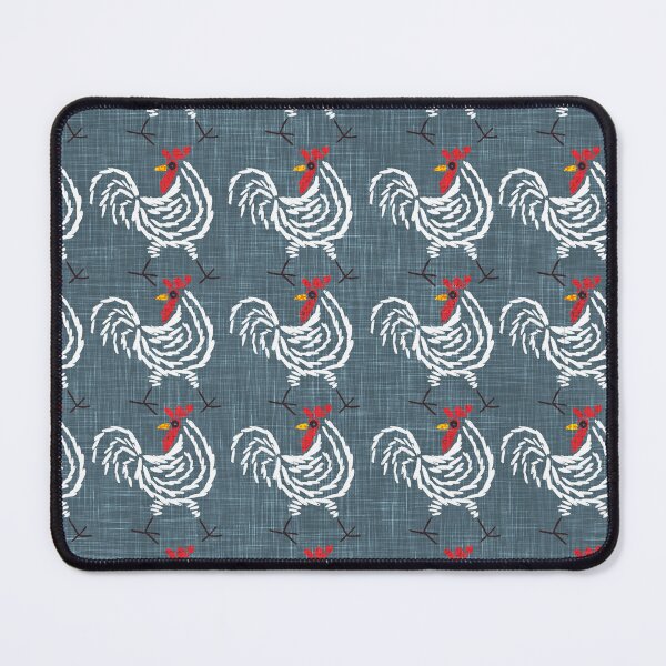 Item preview, Rustic Country Craft Chicken Rooster Pattern - Blue Teal designed and sold by LoveAlways-AEP.