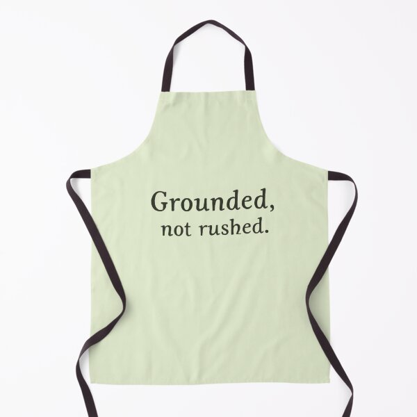 Item preview, Grounded, Not Rushed – Slow Living Minimal Quote designed and sold by Irene Catchmind.