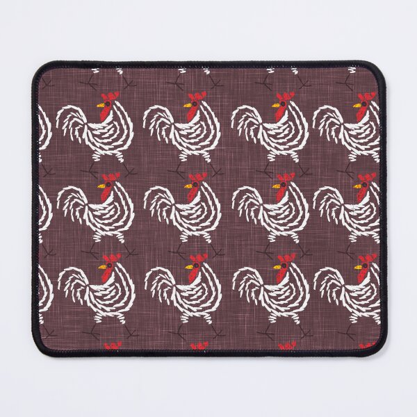 Item preview, Rustic Country Craft Chicken Rooster Pattern - Chocolate Brown designed and sold by LoveAlways-AEP.