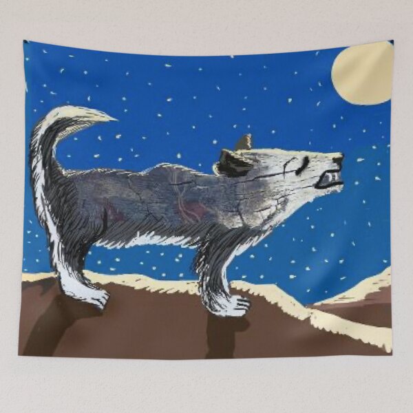 Item preview, The Howling Wolf designed and sold by pinkyjainpan.