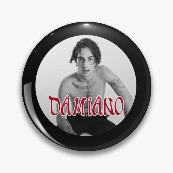 Item preview, Damiano David Iconic Tattoos & Red Typography - Edgy Rock Star Tribute designed and sold by AidanToma.