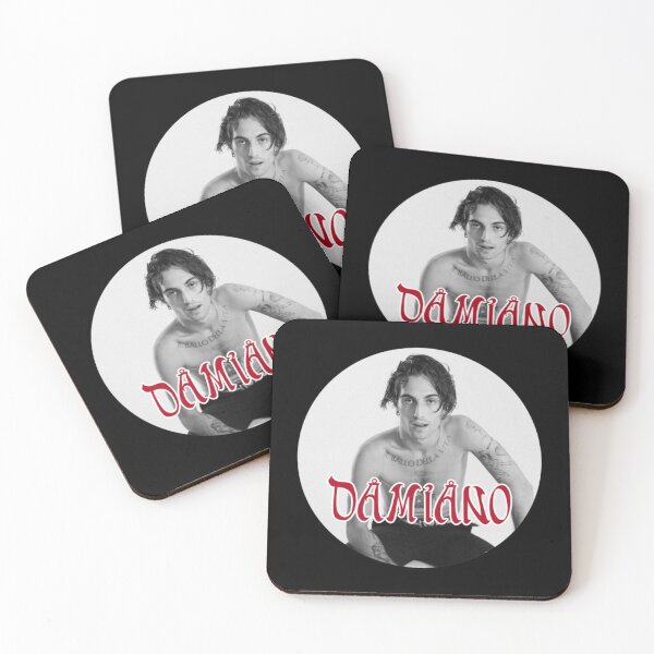 Item preview, Damiano David Iconic Tattoos & Red Typography - Edgy Rock Star Tribute designed and sold by AidanToma.