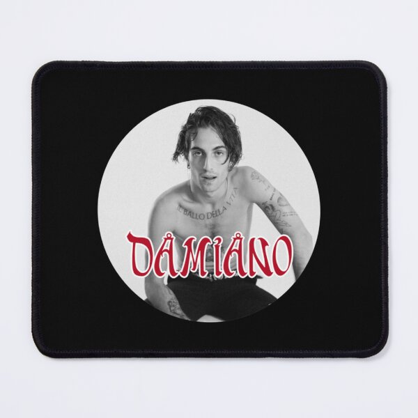 Item preview, Damiano David Iconic Tattoos & Red Typography - Edgy Rock Star Tribute designed and sold by AidanToma.
