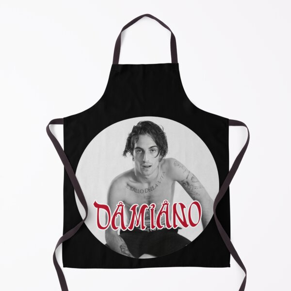 Item preview, Damiano David Iconic Tattoos & Red Typography - Edgy Rock Star Tribute designed and sold by AidanToma.