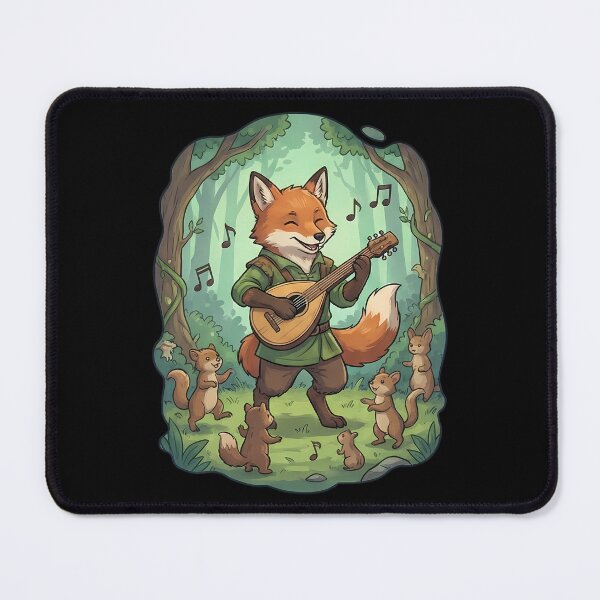 Item preview, Happy Fox Bard Forest Musician Woodland Animals designed and sold by k3rstman1.