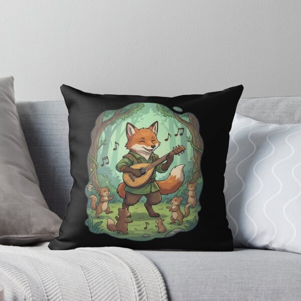 Item preview, Happy Fox Bard Forest Musician Woodland Animals designed and sold by k3rstman1.