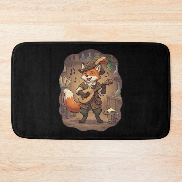 Item preview, Happy Fox Bard Lute Player Fantasy Tavern designed and sold by k3rstman1.