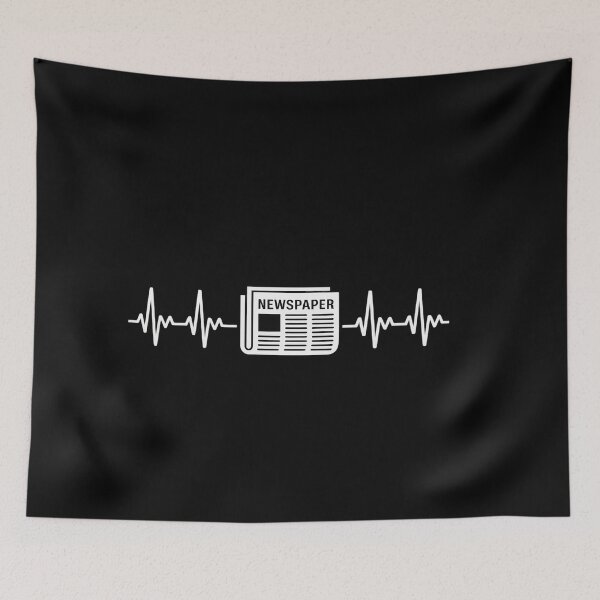 Item preview, Newspaper Heartbeat - Love Read Newspapers Journalist designed and sold by genkihikki.