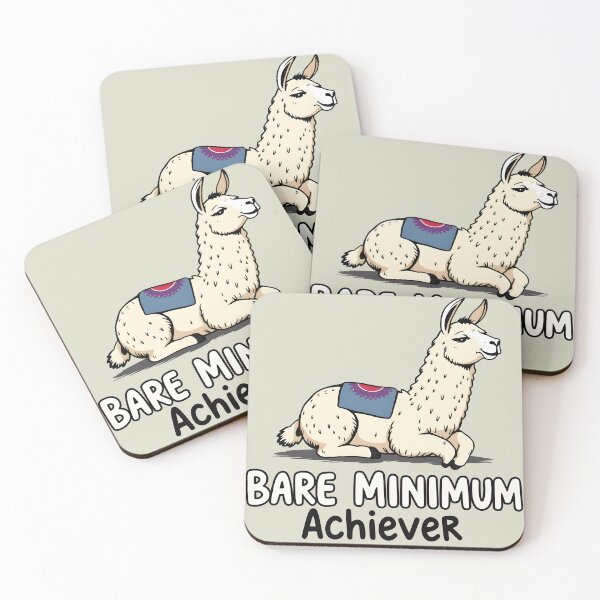 Item preview, Lazy Llama Bare Minimum Achiever Funny designed and sold by Amplify-n-Co.