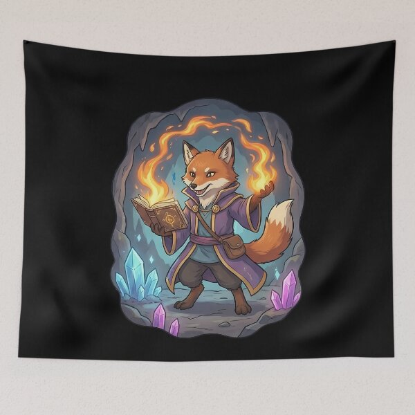 Item preview, Fantasy Fox Wizard Magic Book designed and sold by k3rstman1.