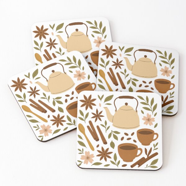 Item preview, Spiced Tea Ritual – Kettle, Cinnamon & Warm Cups designed and sold by thtCMRAguy.