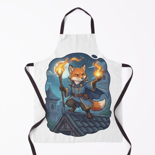 Item preview, Mystical Fox Wizard Rooftop Magic Night designed and sold by k3rstman1.