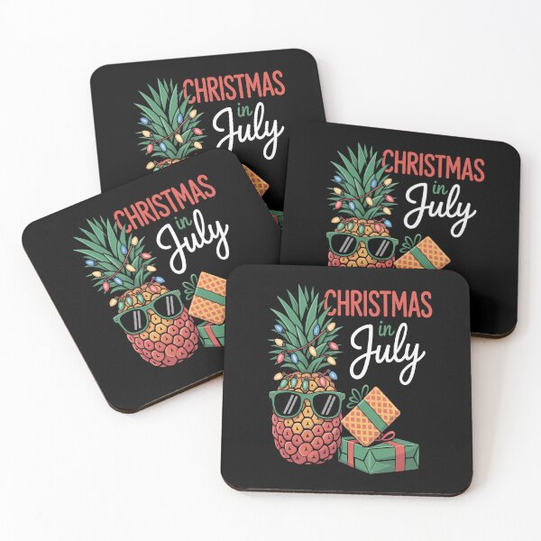 Item preview, Christmas In July Shirt Pineapple Xmas Tree Summer Vacation designed and sold by RonnasJackson.