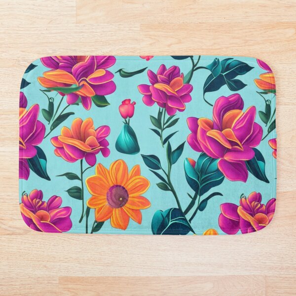 Item preview, Pink Orange Flower Pattern designed and sold by FANTASTIC-N.