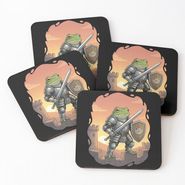 Item preview, Brave Frog Knight Castle Warrior Fantasy designed and sold by k3rstman1.