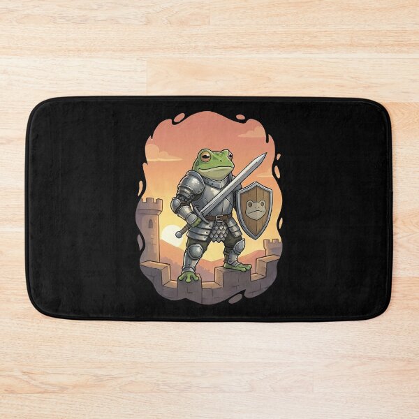 Item preview, Brave Frog Knight Castle Warrior Fantasy designed and sold by k3rstman1.
