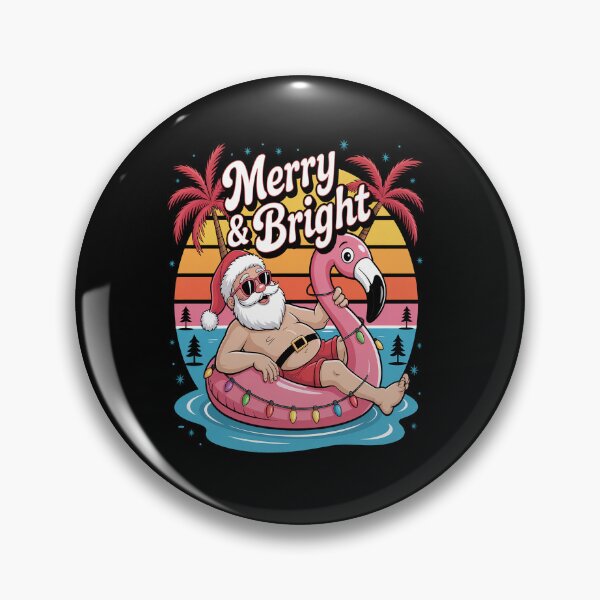 Artikelvorschau, Weihnachtsshirt im Juli, Weihnachtsmann, Flamingo, Sommerweihnachten entworfen und verkauft von RonnasJackson.