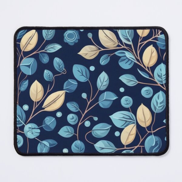 Item preview, Beige and Blue Botanical Pattern designed and sold by FANTASTIC-N.