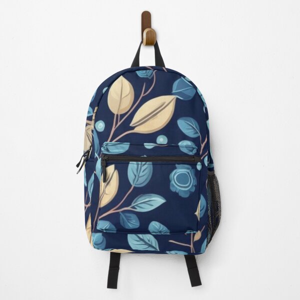 Item preview, Beige and Blue Botanical Pattern designed and sold by FANTASTIC-N.