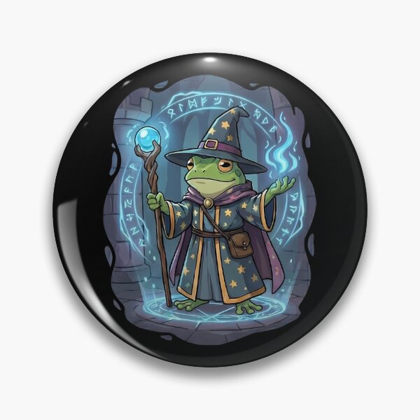 Item preview, Cute Fantasy Frog Wizard Magic designed and sold by k3rstman1.