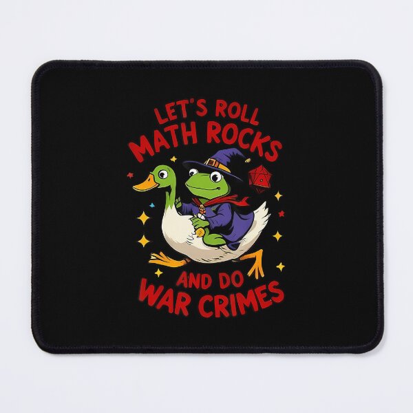 Item preview, Funny Frog Goose Let's Roll Math Rocks And Do War Crimes designed and sold by mischwpwarso.