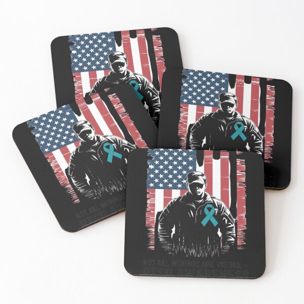 Item preview, Not All Wounds Are Visible - PTSD Awareness designed and sold by genkihikki.