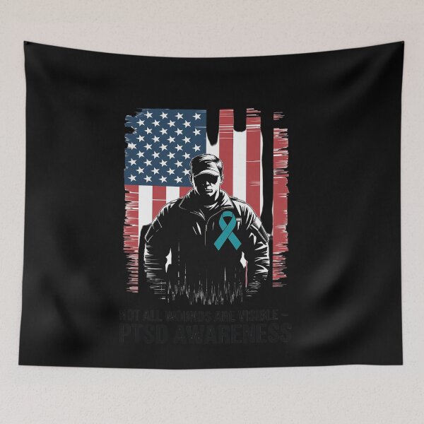 Item preview, Not All Wounds Are Visible - PTSD Awareness designed and sold by genkihikki.