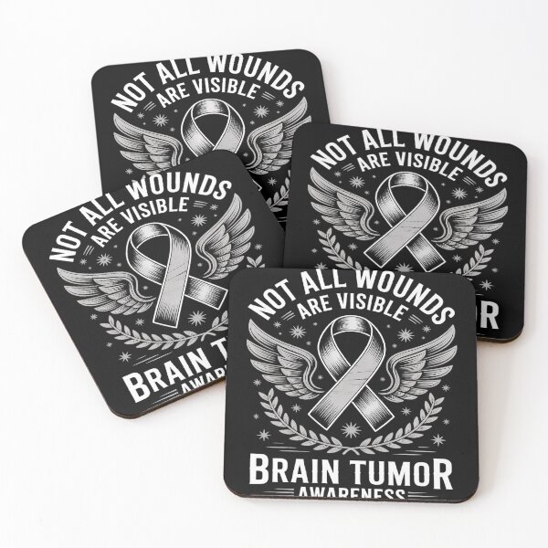 Item preview, Not All Wounds Are Visible Brain Tumor Awareness designed and sold by genkihikki.