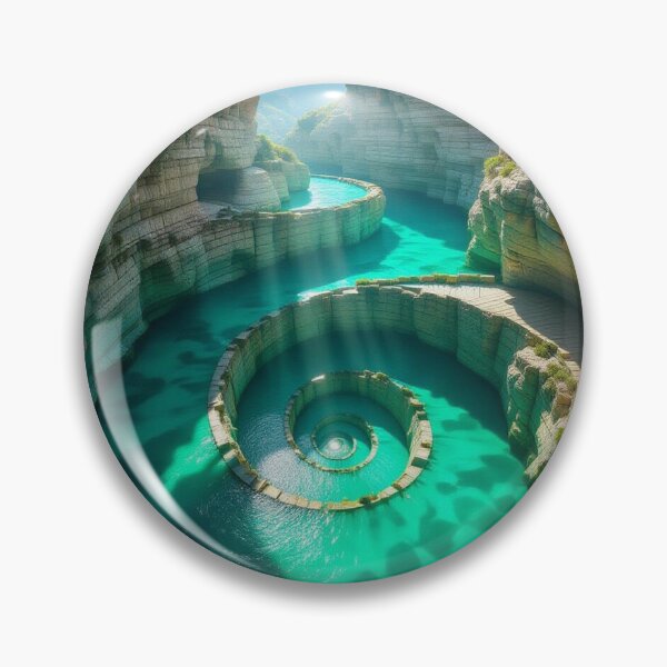 Item preview, Lost in Time: Ancient Spiral Canyon & Turquoise Waters designed and sold by SkyDogArt.