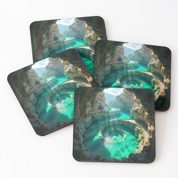 Item preview, Lost in Time: Ancient Spiral Canyon & Turquoise Waters designed and sold by SkyDogArt.