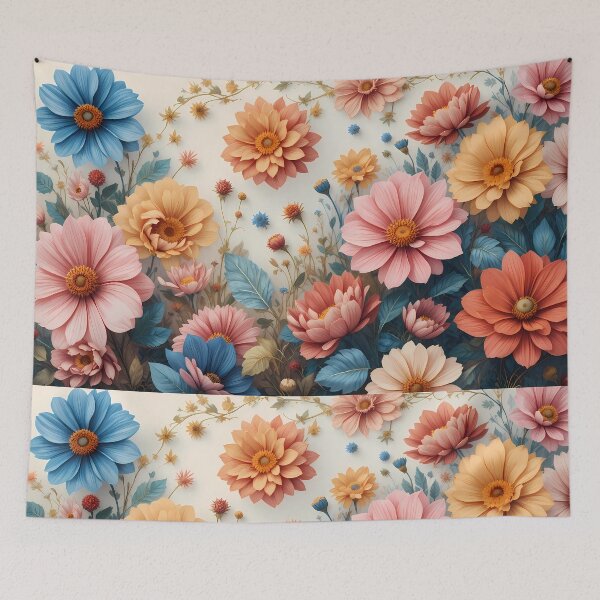 Item preview, Isabella Enchanted Garden Vibrant Flowers Butterflies Love Peace designed and sold by ART ATTACK ZONE.
