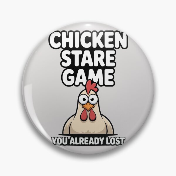 Item preview, Funny chicken stare game you already lost cartoon illustration designed and sold by Best-Designers.