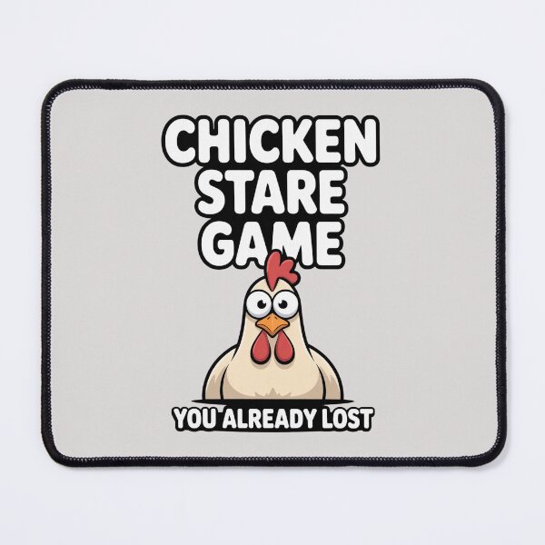 Item preview, Funny chicken stare game you already lost cartoon illustration designed and sold by Best-Designers.
